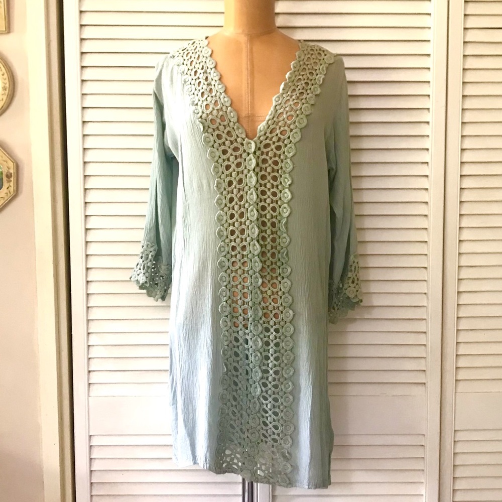 Elegant Green Swim Coverup